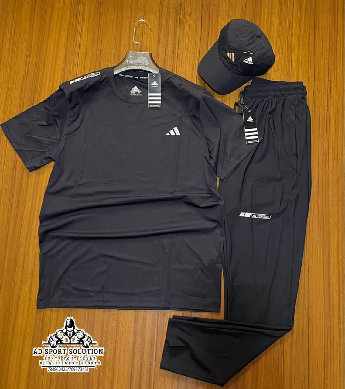 🖤 Ensemble Adidas Homme – T-shirt,