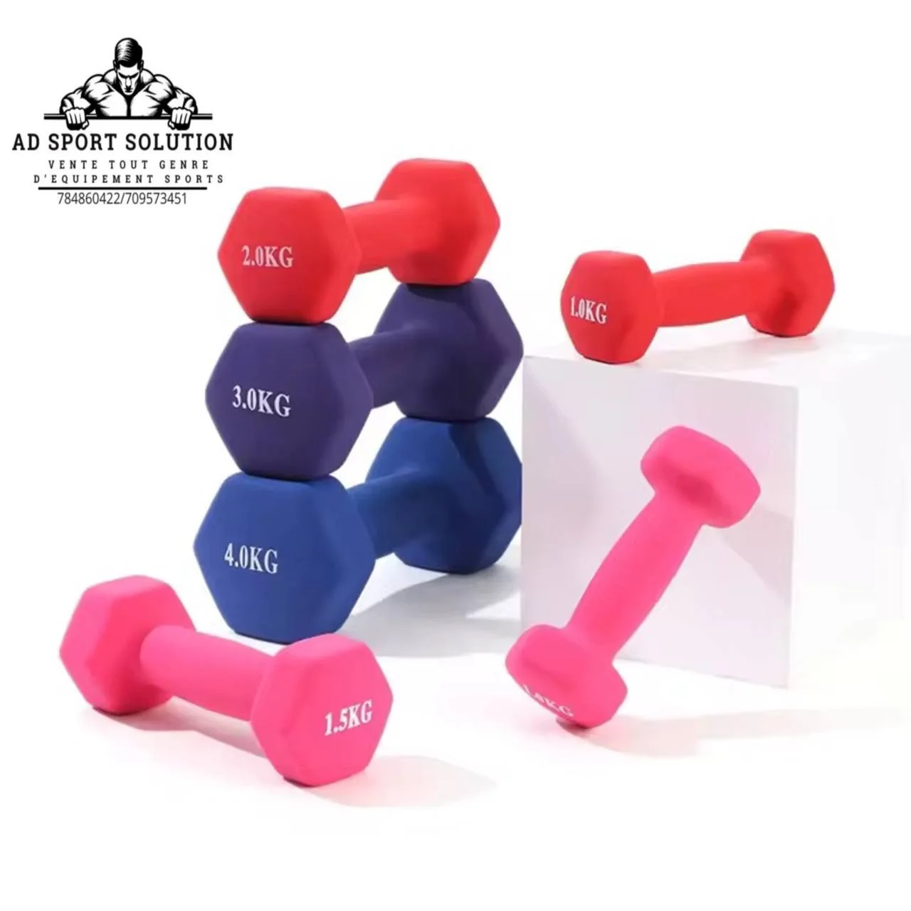 🏋️‍♀️ Haltères Néoprène