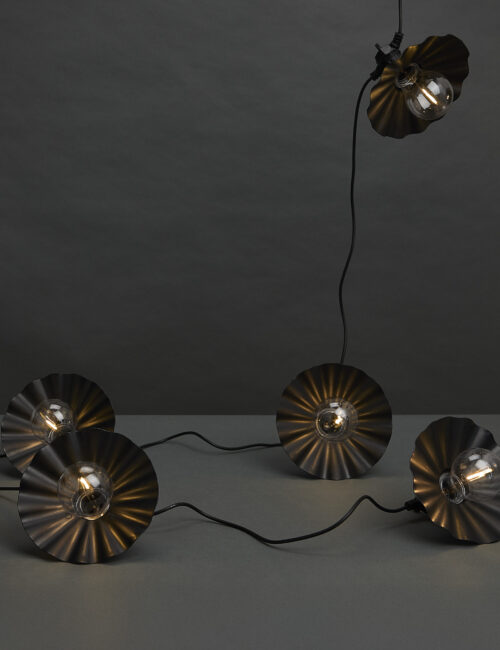 10 Warm White Scallop Solar Festoon Lights