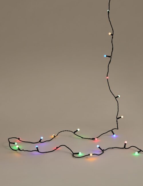 100 Multicoloured LED Ball Mains Lights