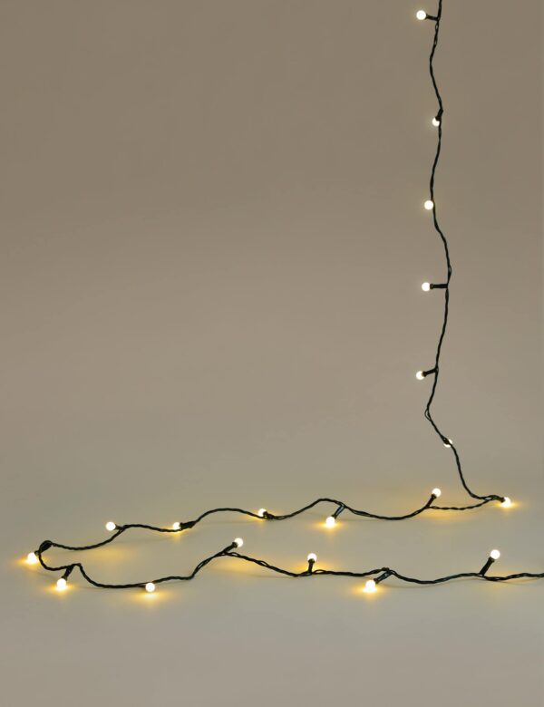 100 Warm White Cluster Ball Mains Lights