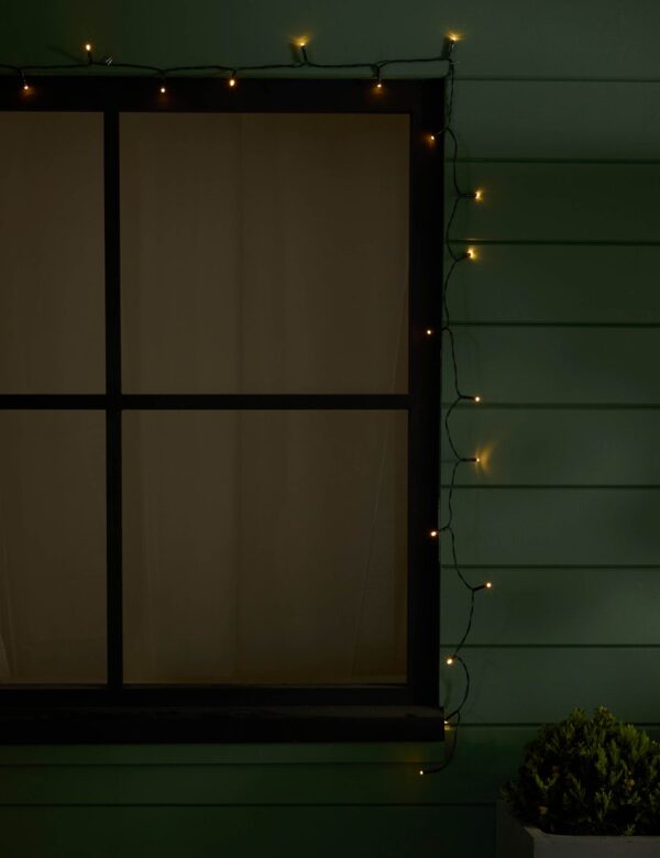 100 Warm White LED Outdoor Solar Lights