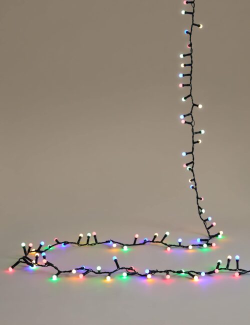 300 Multicoloured Cluster Ball Mains Lights