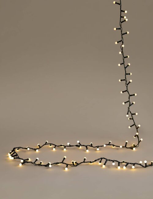 300 Warm White Cluster Ball Mains Lights