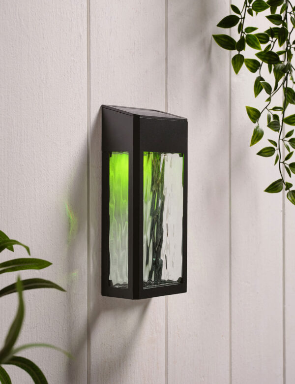 Crackle Solar Wall Light