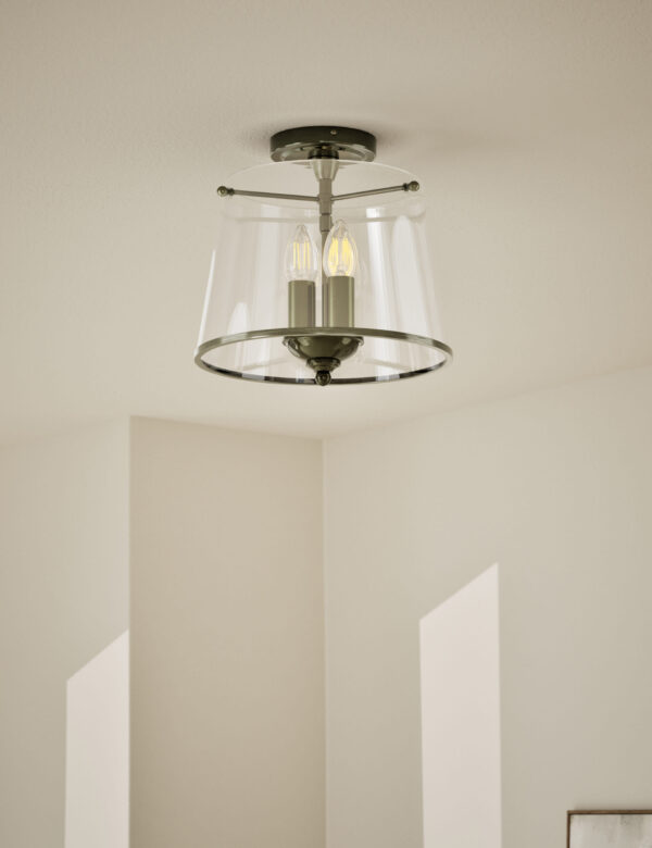 Elisabeth Glass Flush Ceiling Light