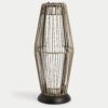 Large Warm White LED Woven Solar Lantern