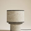 Layer Drum Table Lamp with Contrast Trim