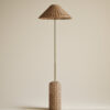 Lotus Rattan Floor Lamp