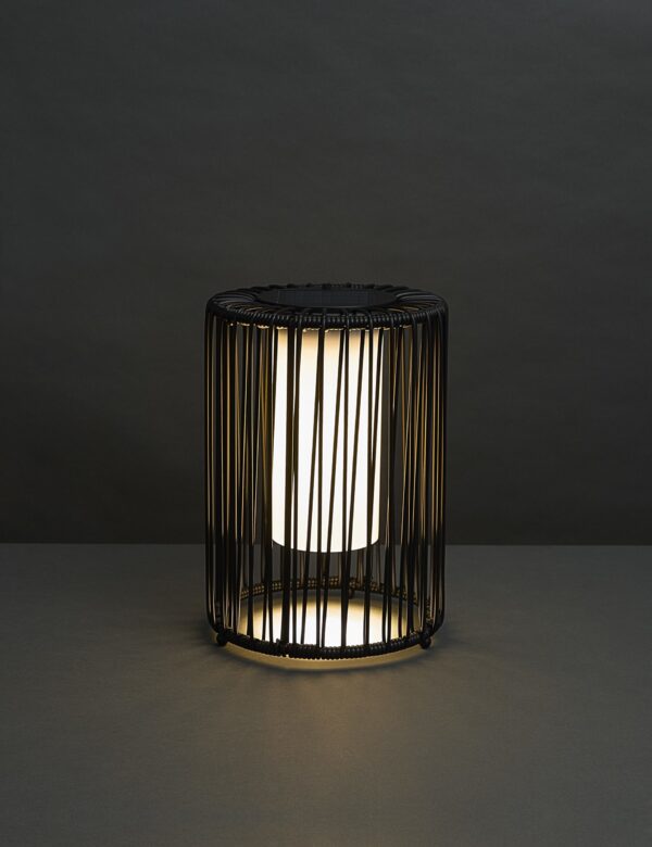 Medium Warm White LED Solar Rope Lantern