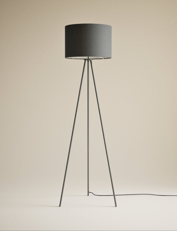 Metal Tripod Floor Lamp