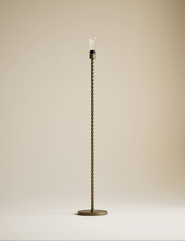 Metal Twisted Floor Lamp Base