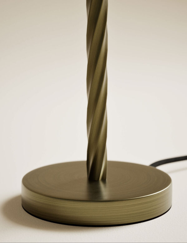 Metal Twisted Table Lamp Base