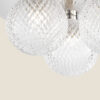 Prague Faceted Glass Flush Ceiling Light