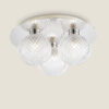 Prague Faceted Glass Flush Ceiling Light