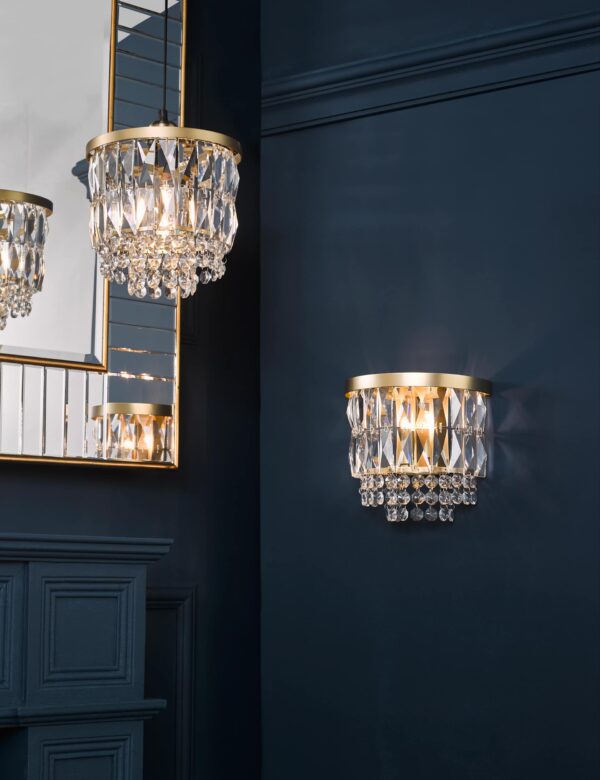 Rhosill Crystal Wall Light