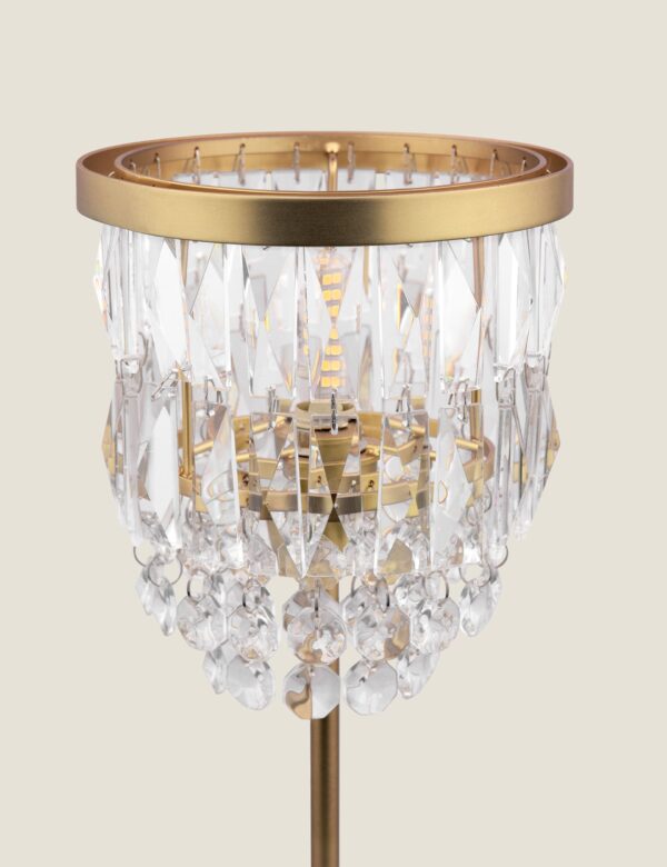 Rhosill Faceted Glass Table Lamp