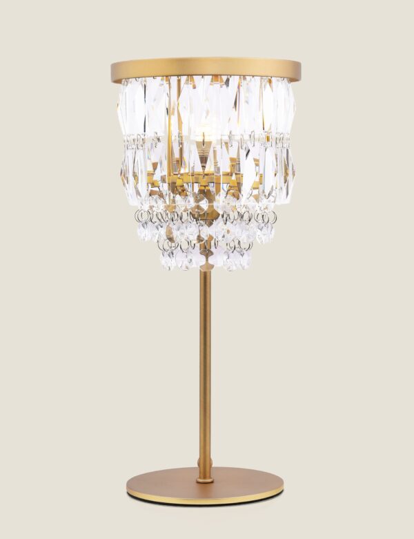 Rhosill Faceted Glass Table Lamp