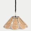 Scallop Solar Outdoor Pendant Light