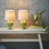 Set of 2 Artichoke Ceramic Table Lamps