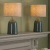 Set of 2 Penny Ceramic Table Lamps