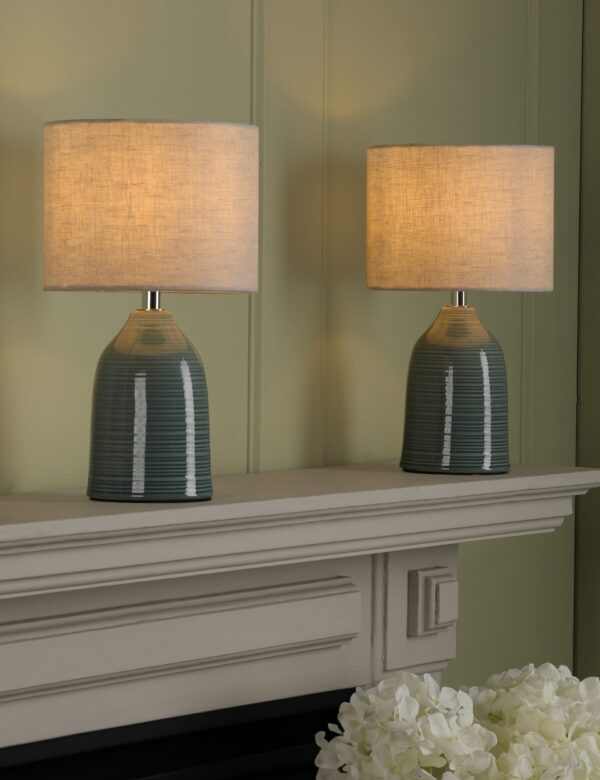Set of 2 Penny Ceramic Table Lamps