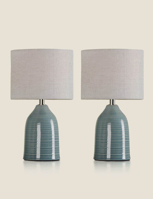 Set of 2 Penny Ceramic Table Lamps