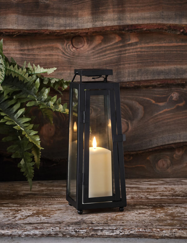 Set of 2 Porto Solar Lanterns with TruGlow® Candles