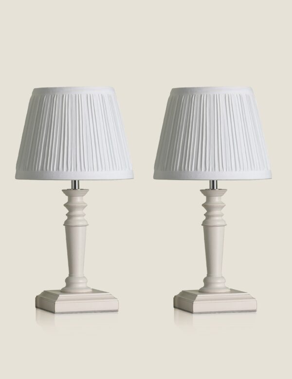 Set of 2 Tate Wooden Table Lamps