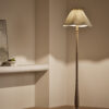Skirt Shade Wooden Floor Lamp