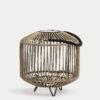 Small Warm White LED Woven Solar Lantern