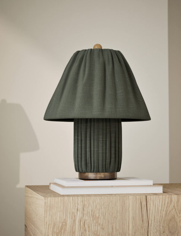 Soft Pleated Fabric Table Lamp