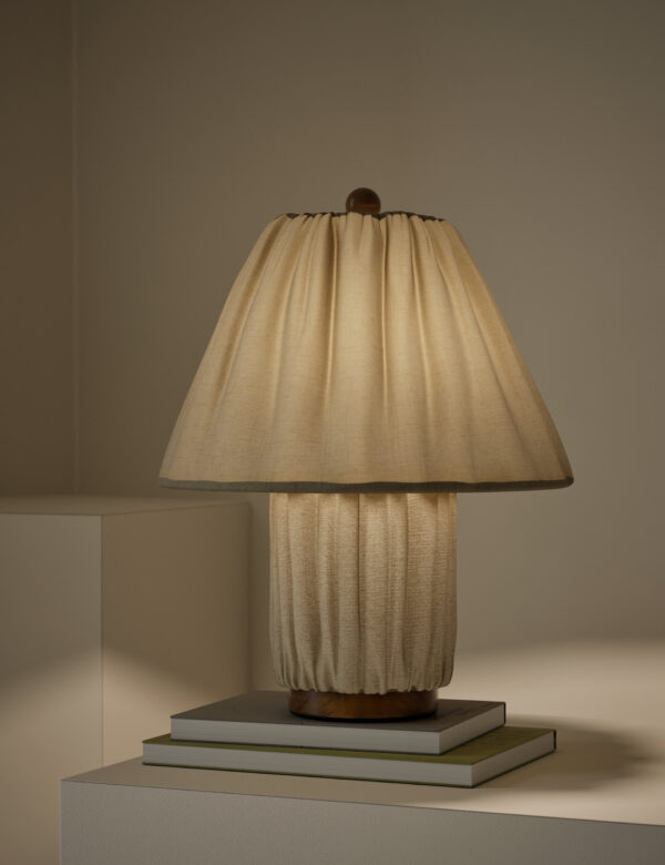 Soft Pleated Fabric Table Lamp