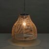 Warm White Woven Solar Pendant Light