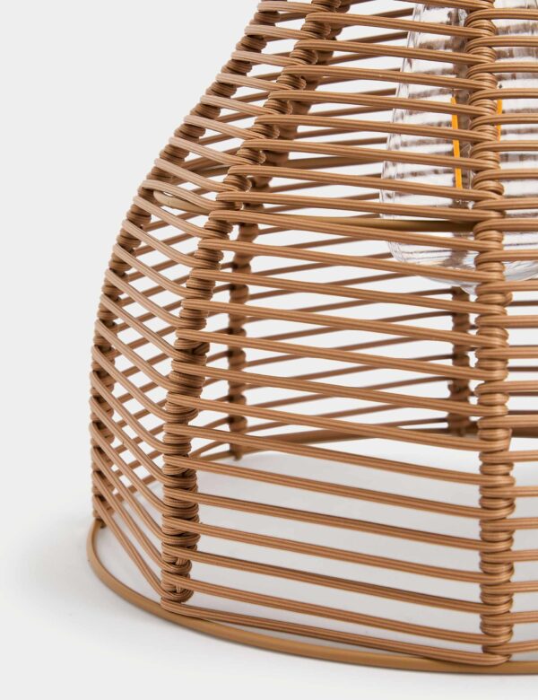 Warm White Woven Solar Pendant Light