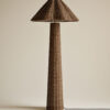Wicker Scallop Flare Floor Lamp