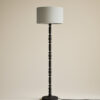 Wooden Bobbin Floor Lamp