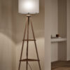 Wooden Tripod Floor Lamp