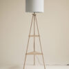 Wooden Tripod Floor Lamp